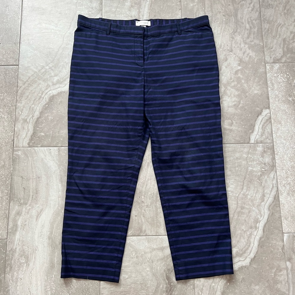 Gap slim cropped striped pant. Size 16.